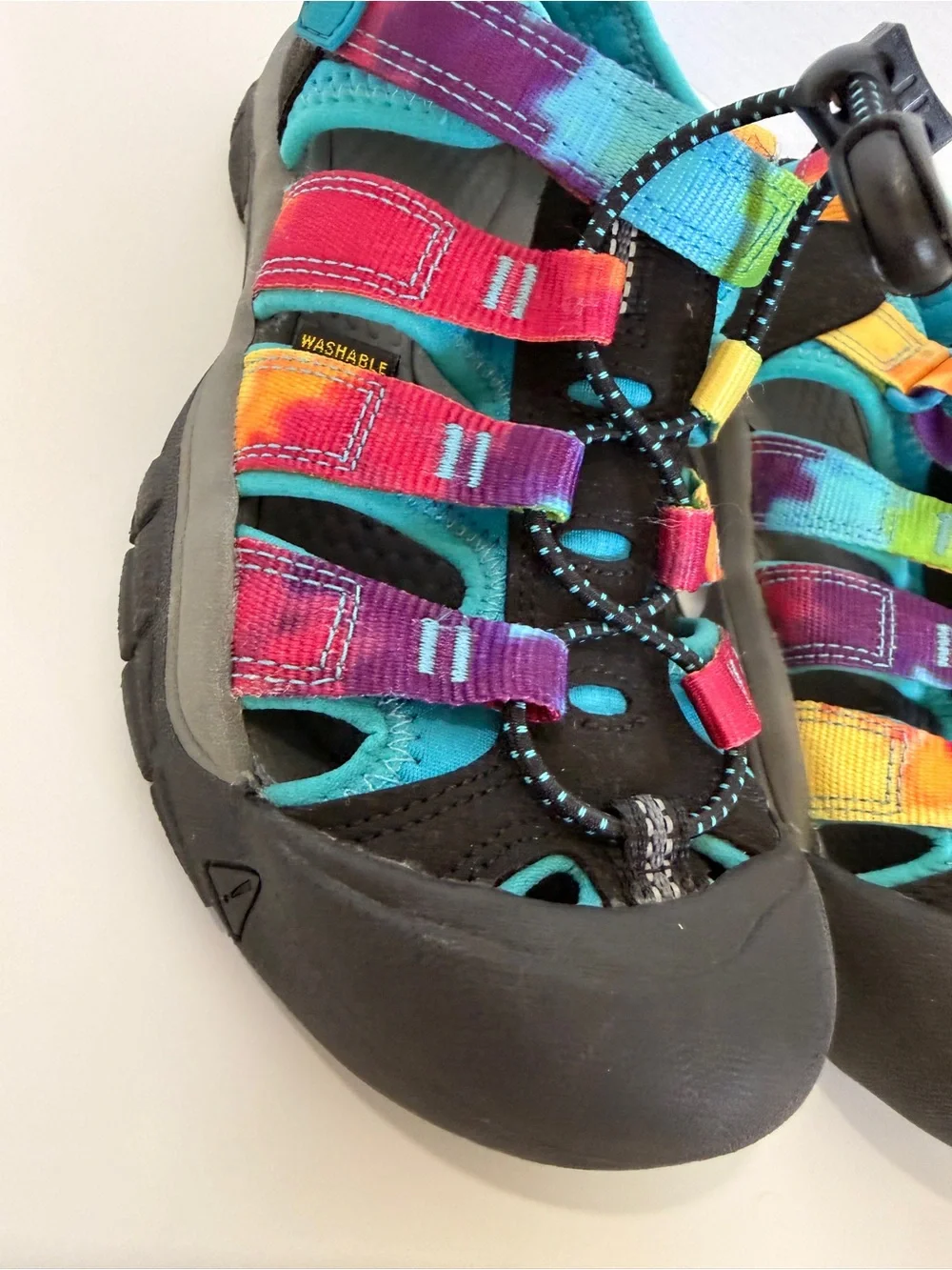 Keen Kids Multicolor Outdoor Sandals - Rainbow tie dye Straps